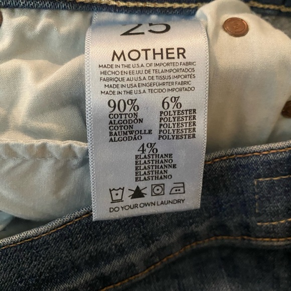 MOTHER Denim THE RASCAL Skinny Jean in Leaving Paradise Wash Size 25 - Picture 12 of 12